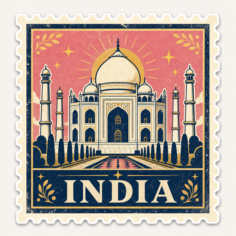 World Explorer Vintage Stamp Sticker Collection – 11 Iconic Destinations