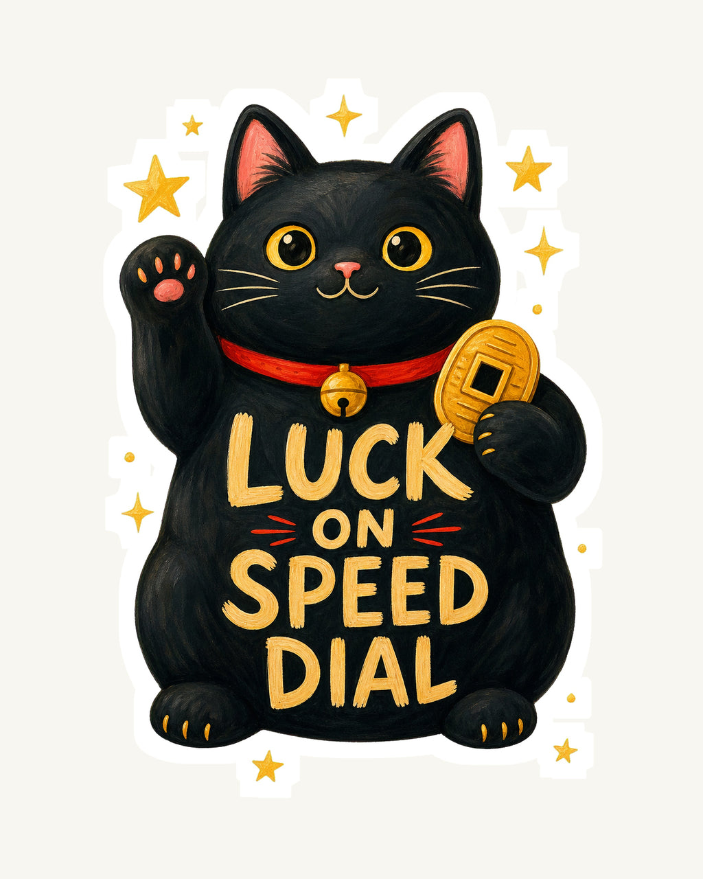 Lucky Charm Sticker Collection – 10 Cute Positive Affirmation Vinyl Stickers