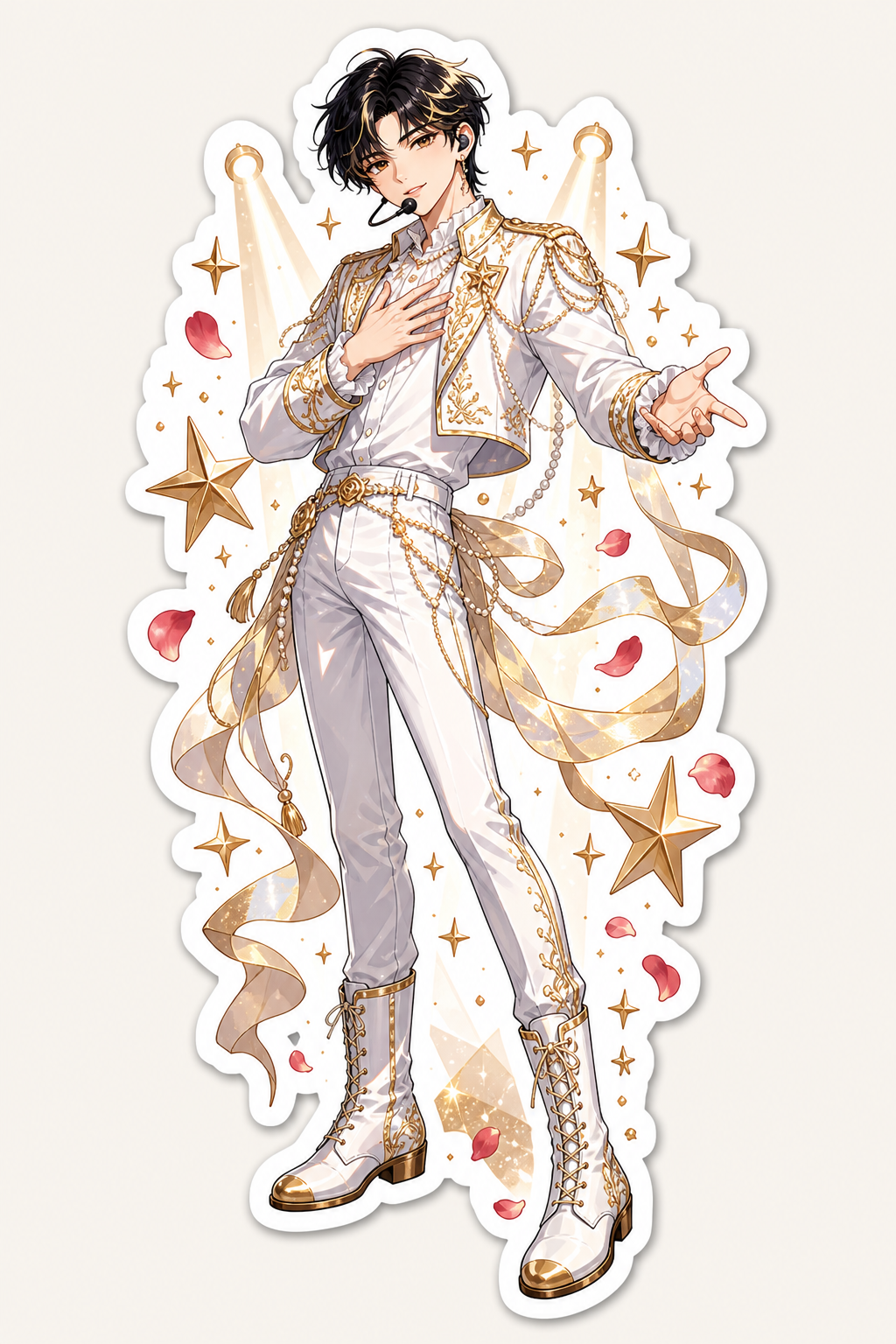K-pop Inspired Sticker Collection - Stage Star Vinyl Stickers