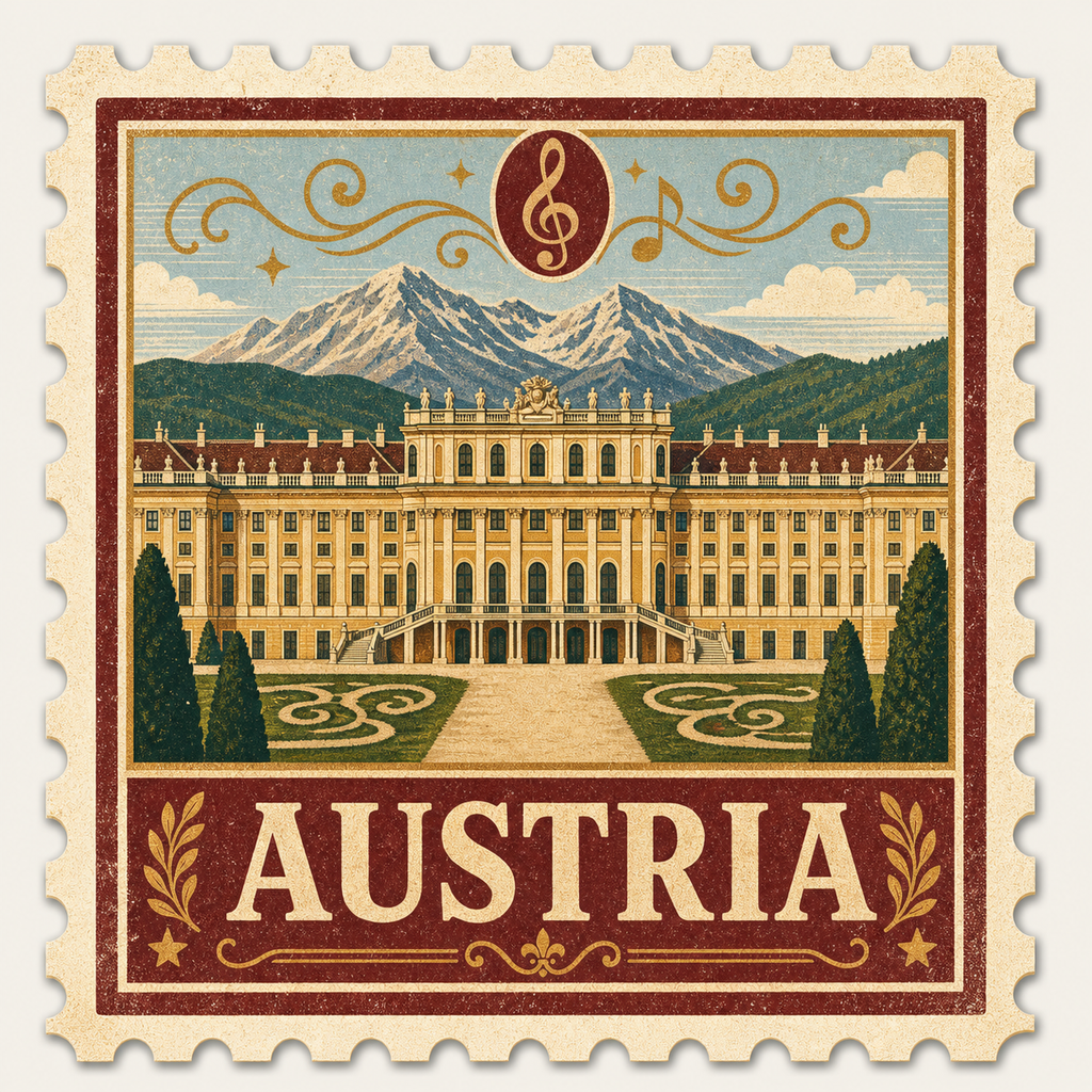 Vintage Travel Stamp Sticker Collection – Retro Country Stickers