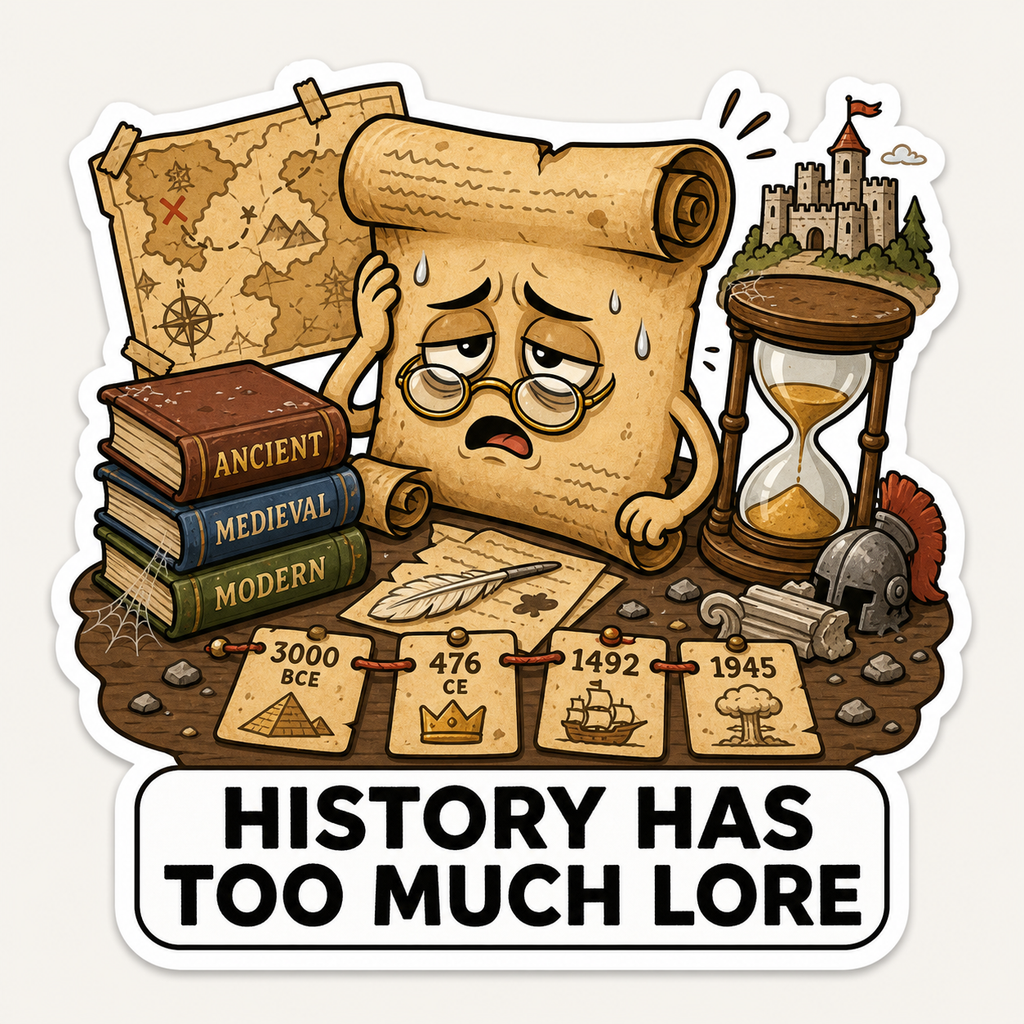 Funny School Subject Sticker Collection – 10 Study & Student Life Vinyl Stickers