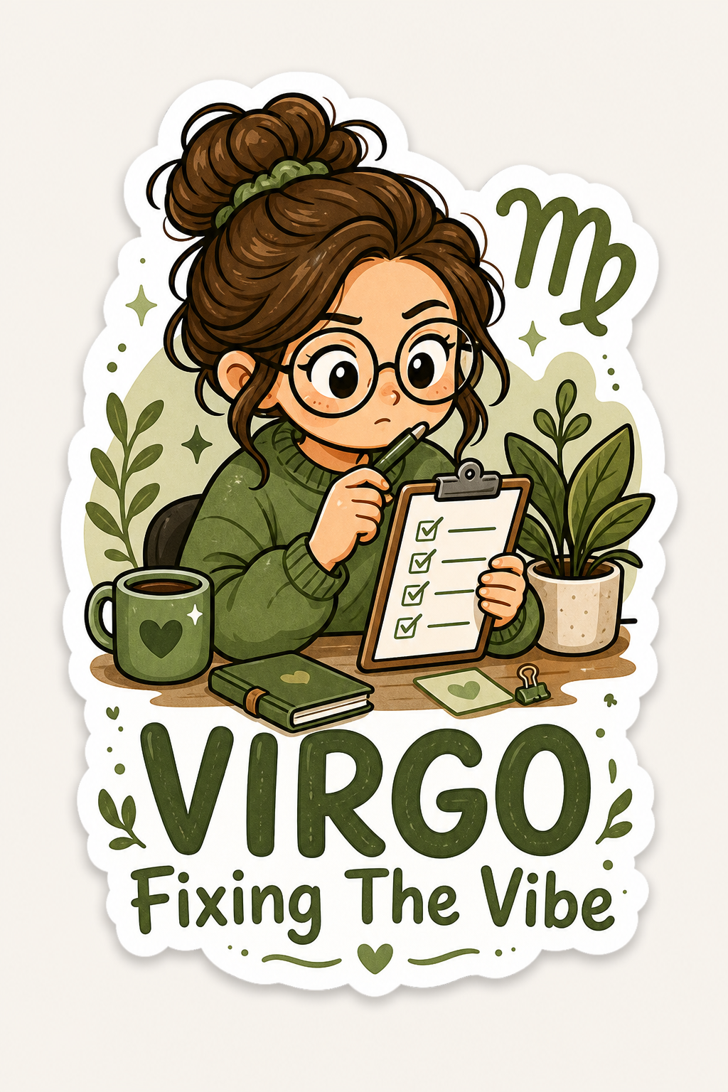 Cute Zodiac Sticker Collection – 12 Astrology Sign Vinyl Stickers