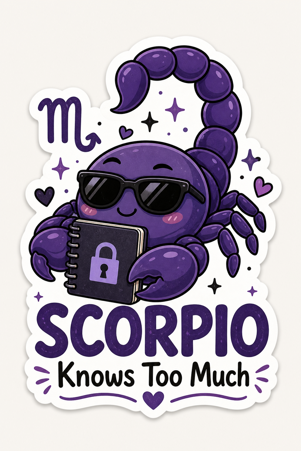 Cute Zodiac Sticker Collection – 12 Astrology Sign Vinyl Stickers