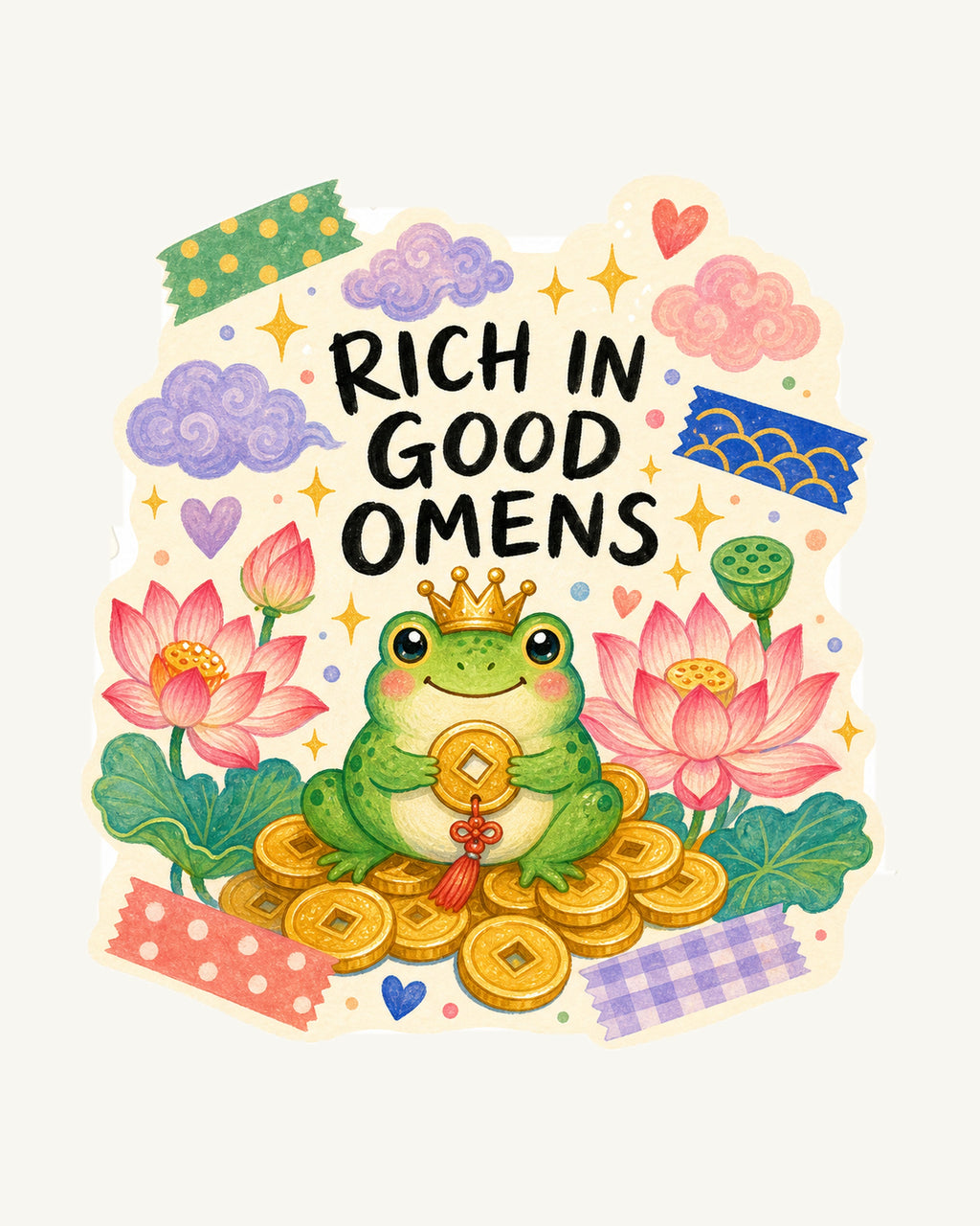 Lucky Charm Sticker Collection – 10 Cute Positive Affirmation Vinyl Stickers