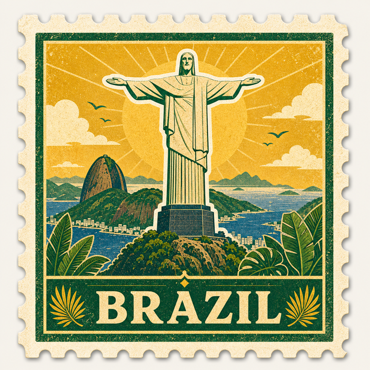 World Explorer Vintage Stamp Sticker Collection – 11 Iconic Destinations