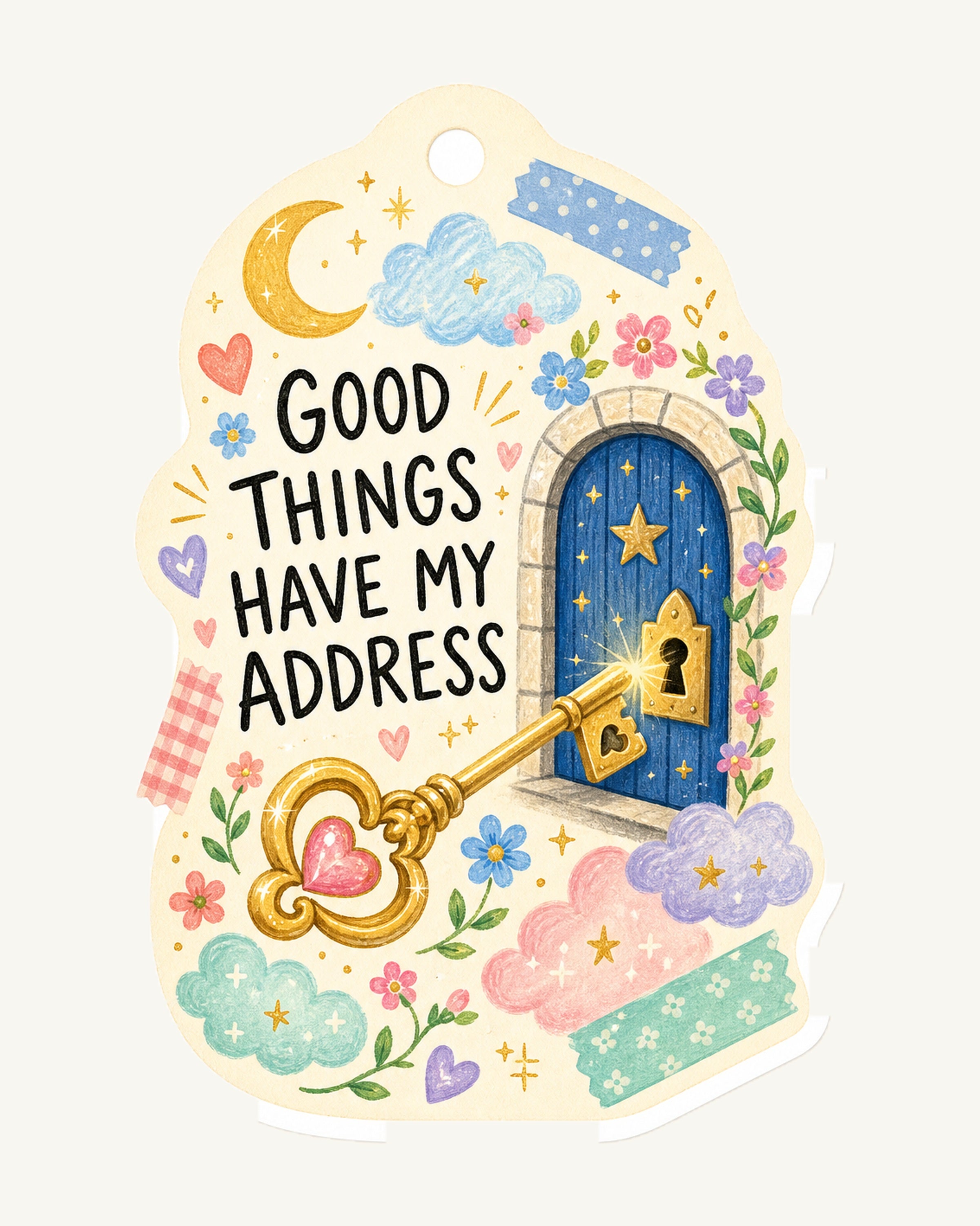 Lucky Charm Sticker Collection – 10 Cute Positive Affirmation Vinyl Stickers