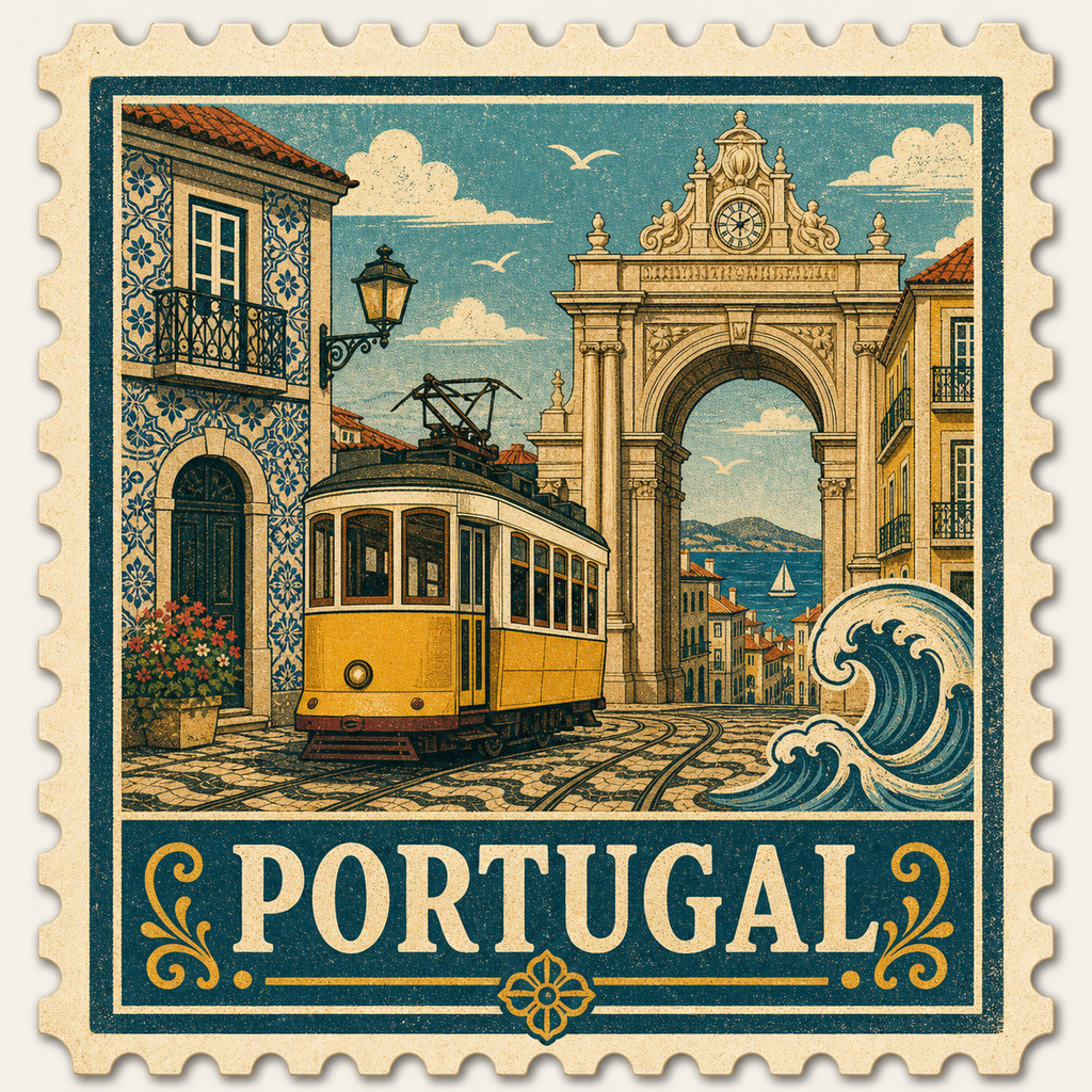 Vintage Travel Stamp Sticker Collection – Retro Country Stickers