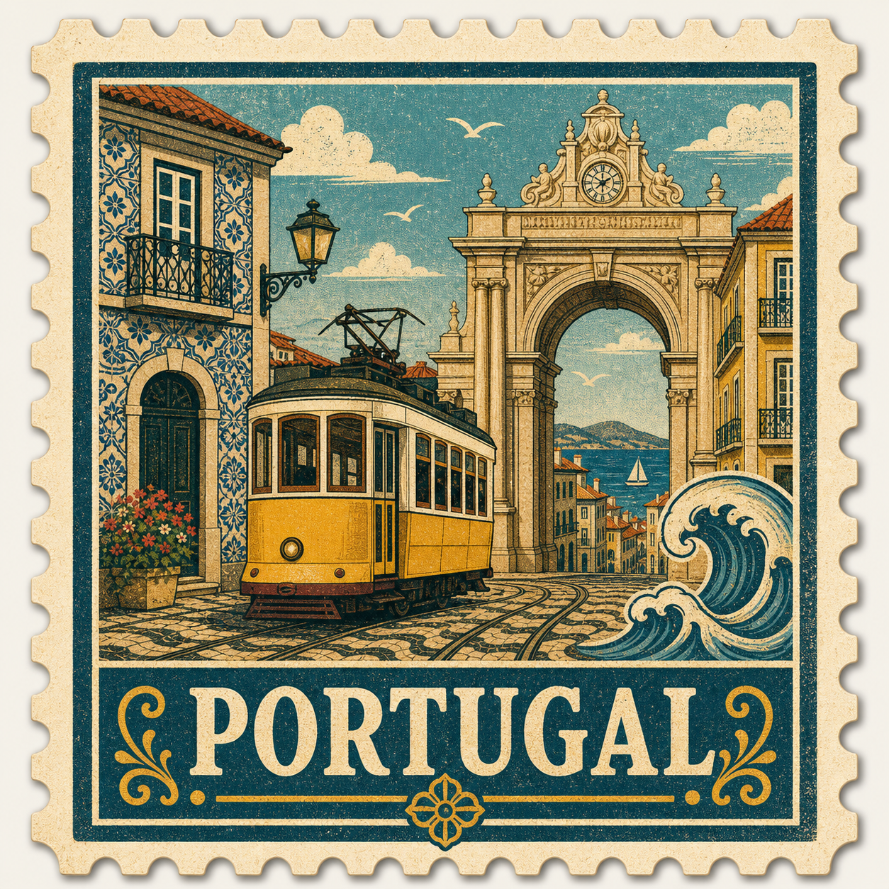 Vintage Travel Stamp Sticker Collection – Retro Country Stickers