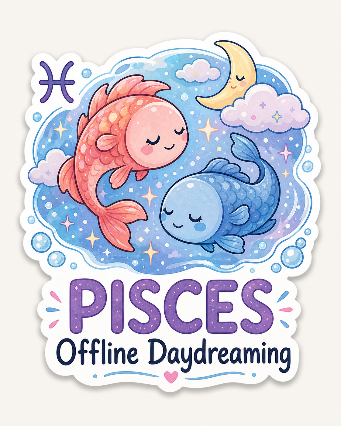 Cute Zodiac Sticker Collection – 12 Astrology Sign Vinyl Stickers