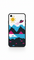 Pixel art phone case upright
