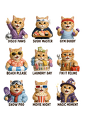 🐱 Cat Life Adventures Sticker Sheet (9 Designs)